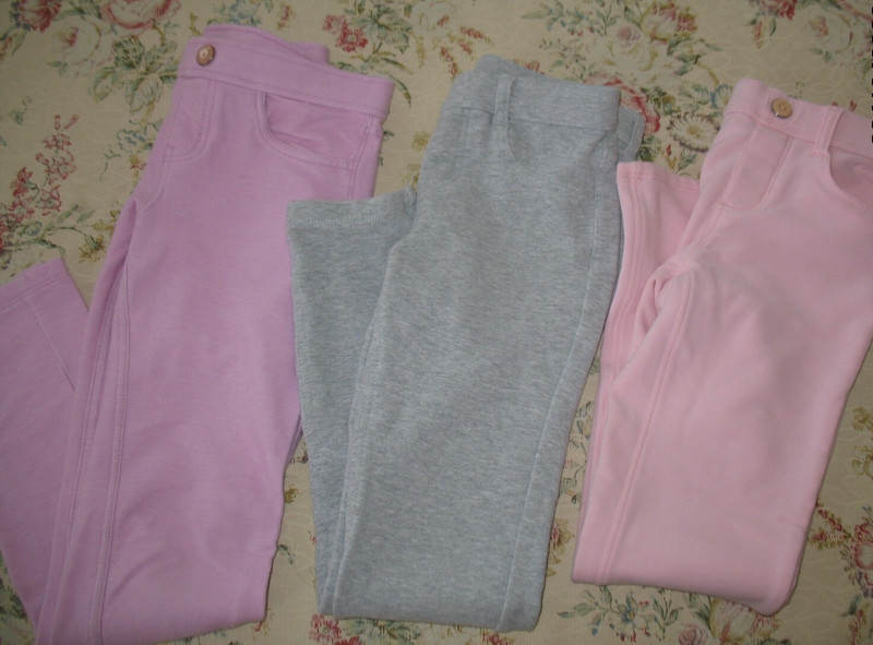 Lot of 3 Gymboree Girls Stretch Casual Pants Gray, Pink Lavender Size 8 - CUTE
