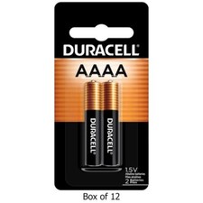 AAAA Duracell MX2500 Alkaline Batteries 2-Card Box of 12 
