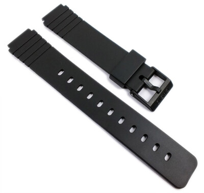 Casio Ersatzband Uhrenarmband Resin Band 16mm schwarz AQ-22 AQ-23 AQ-38 MW-57