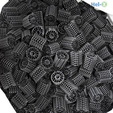 Hel-X® H2X36 schwarz 35 / 36 mm Moving Bed Filter Helix Koi Teich Filtermedium