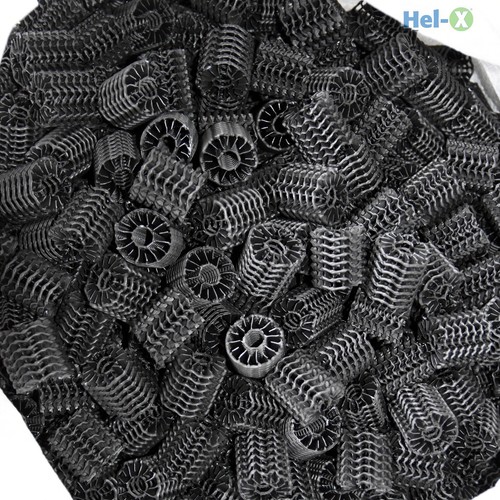 HelX® H2X36 schwarz 35 / 36 mm Moving Bed Filter Helix Koi Teich