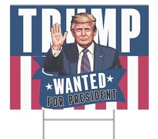 Trump 2024 Yard Sign For President Fight For America Assassination Attempt MAGA