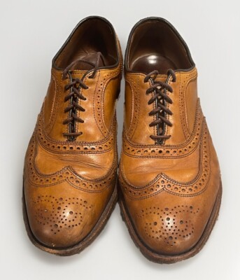 Allen Edmonds Shoes Mens 10.5 D Brown McAllister Wingtip  display picture 1