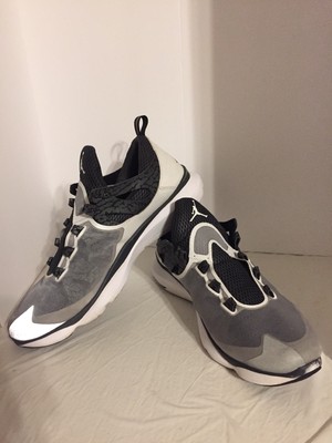 Jordan Flight ZOOM Runner shoes Size 17 Black \u0026 White w/ Gray Mesh NO LACES  | eBay