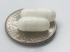 White Size 5 Empty Gelatin Capsules also known as Gelcaps
