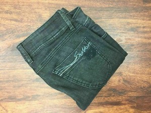 Sicko 19 Basic Denim Skinny Leg Low Rise Black Denim Jeans Women S Size 28 Waist Ebay