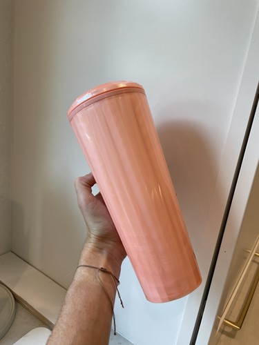 Starbucks Pink I 24 oz Venti Cold Cup Tumbler Dome Lid No Straw 2021 Barbie Core - Bild 5 von 5