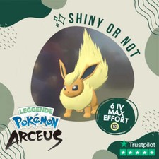 Flareon Shiny Legends Pok mon Arceus 6 IV Max Effort Alpha Leggende Custom