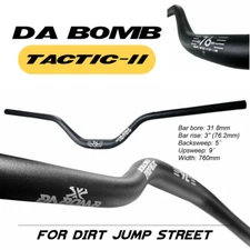 Da Bomb Tactic-II MTB Dirt Jump Street High-Rised Handlebar 31.8mm,Bar bore
