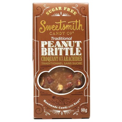 Sugar Free Peanut Brittle Sweetsmith Candy Co 50g Bars 12 Pack Ebay