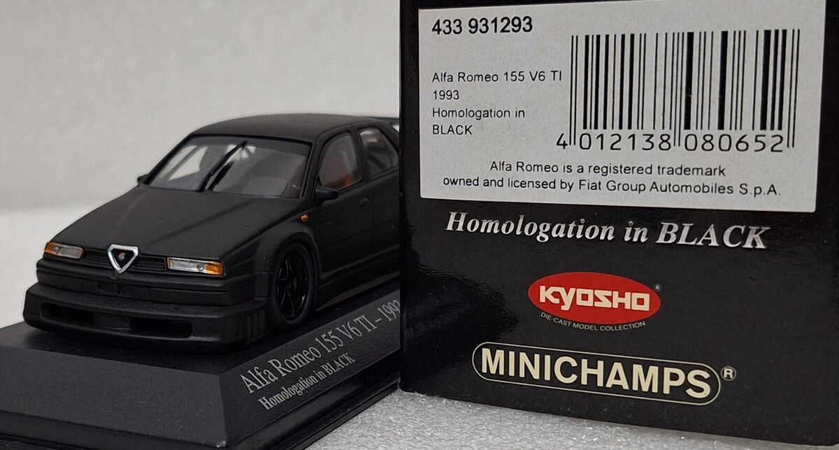 人気のクリスマスアイテムがいっぱい! TI V6 155 Romeo Alfa 3) 1993 1:43 Black in Homologation 乗用車