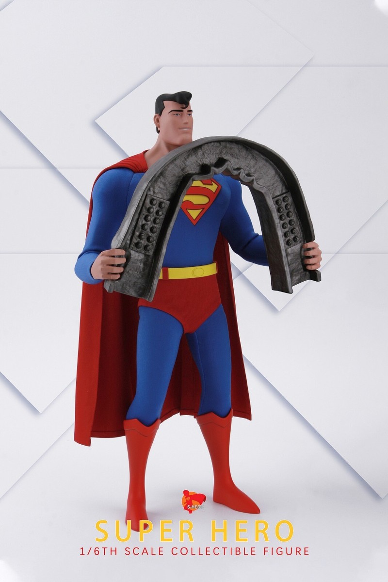S-HERO SH004 スーパーマン SH005 バットマン1/6 セット S-HERO SH004 1/6 Superman Super Hero 12