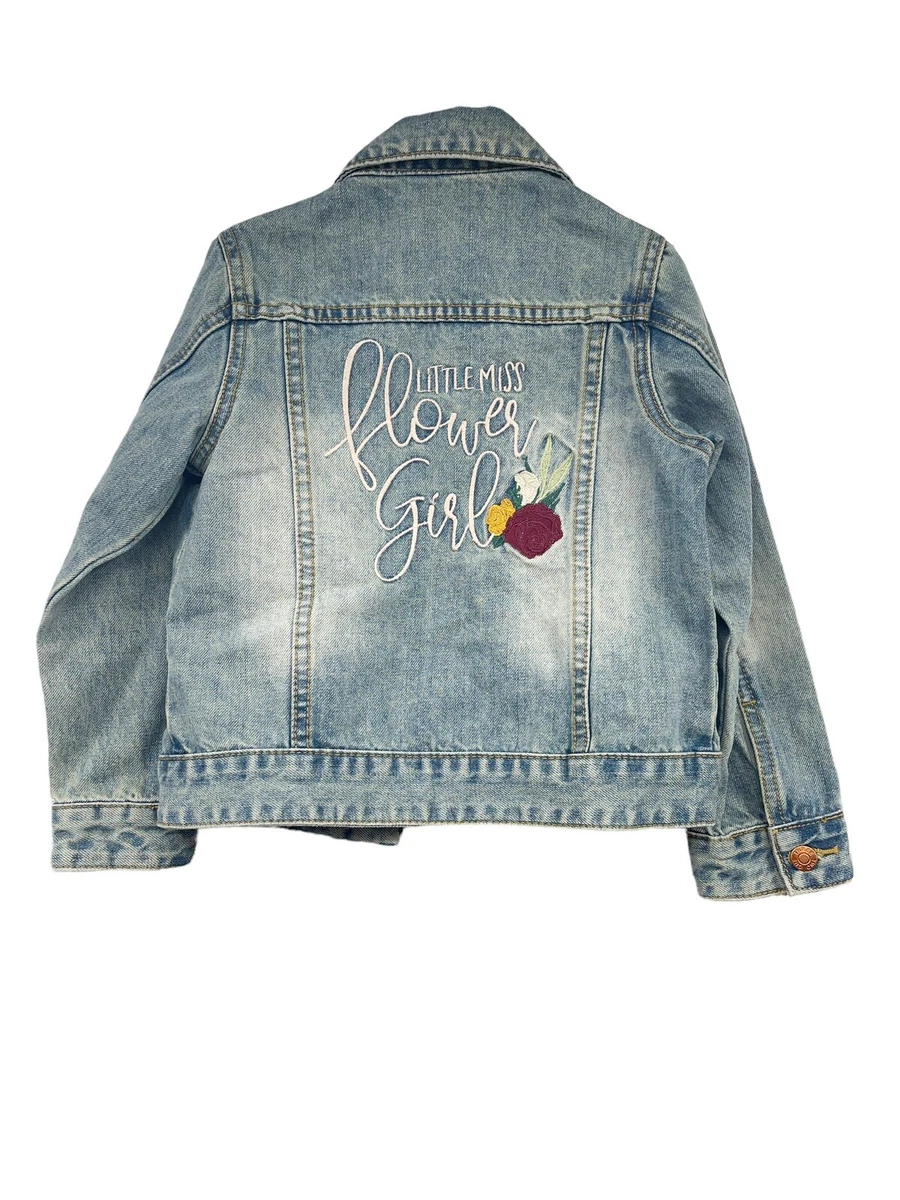 Flower Girl Denim Jacket 