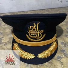 Emirates Airlines Pilot Cap – Aviation Captain Hat Uniform Style All sizes