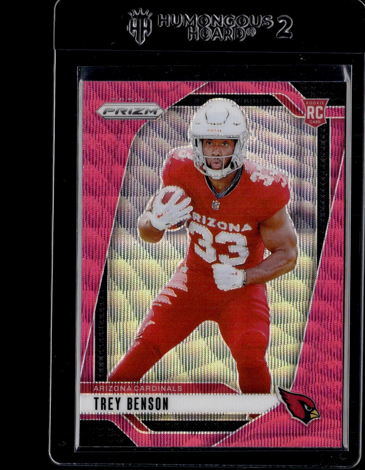 2024 Panini Prizm Pink Wave #392 Trey Benson RC