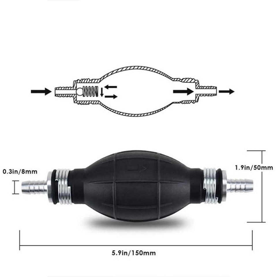 Pompa A Sifone Manuale - Per Trasferire Liquidi, Benzina, Olio, Detersivi