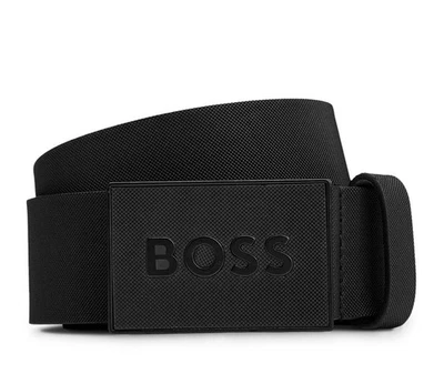 HUGO BOSS ICON LOGO BUCKLE BELT HERREN GÜRTEL MADE IN ITALY 50471333 - Bild 1 von 3