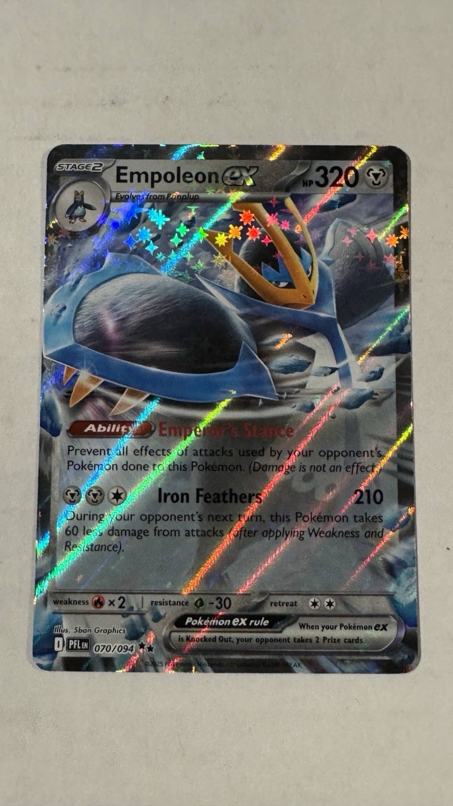 Empoleon ex 070/094 Me02: Phantasmal Flames Holo