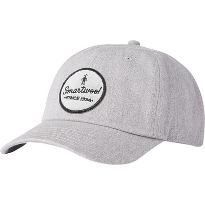 NWT Smartwool Logo Cap Hat Adjustable Gray Hike Camp Climb