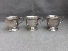 3 Tassen Becher Hotelsilber K.HOHMANN Pforzheim 1014 Gramm, vintage antik shabby