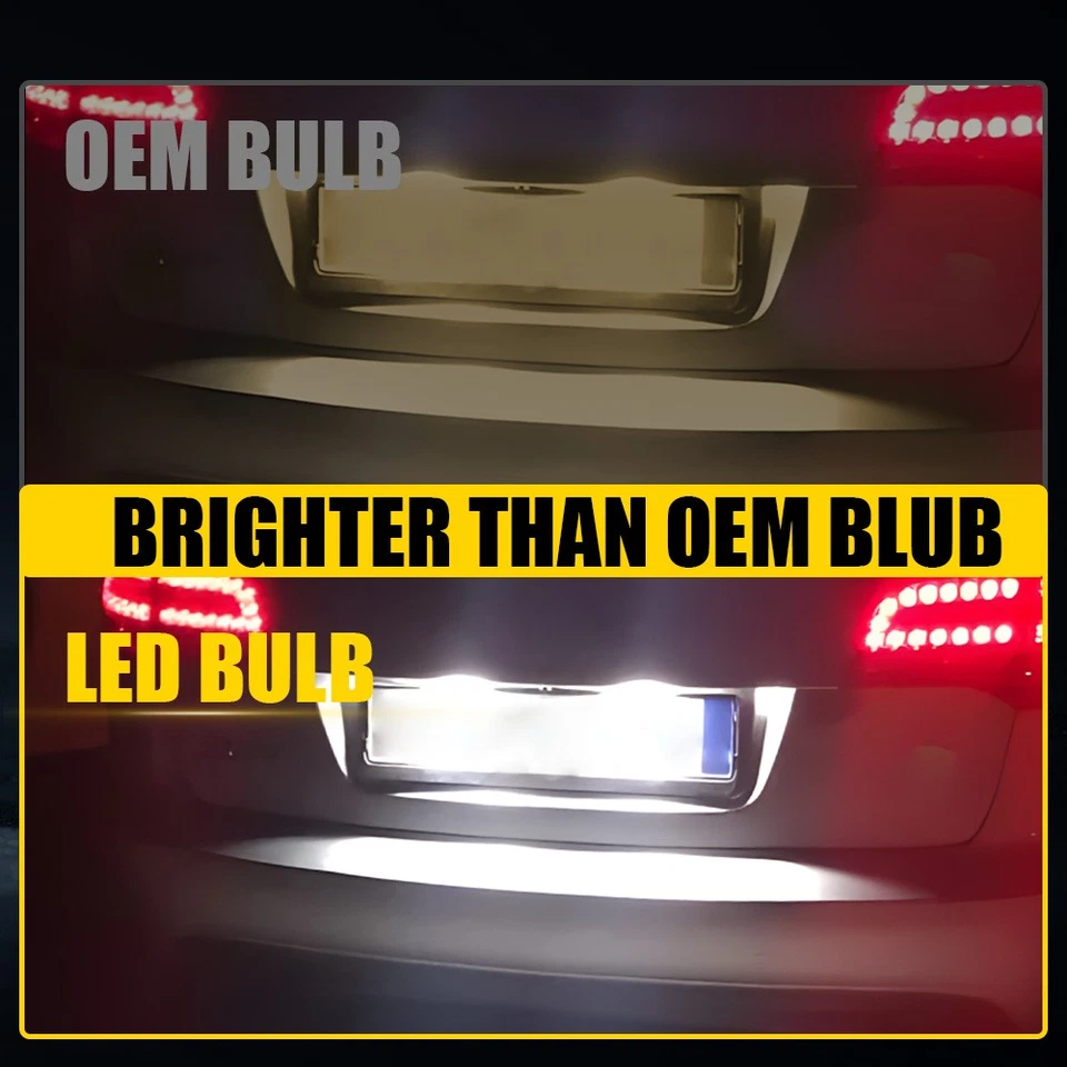 Luz LED de matrícula para W204 Mercedes-Benz S204 S212 C207 W212 W221 Foto 4 de 4