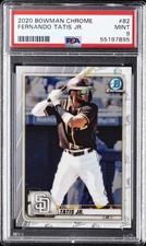 2020 BOWMAN CHROME #82 FERNANDO TATIS JR. PSA 9