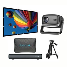 Fugoo Fpj1080Ps Outdoor Projector Bundle With 1080P Projector, 15.7-In. Bluetoo