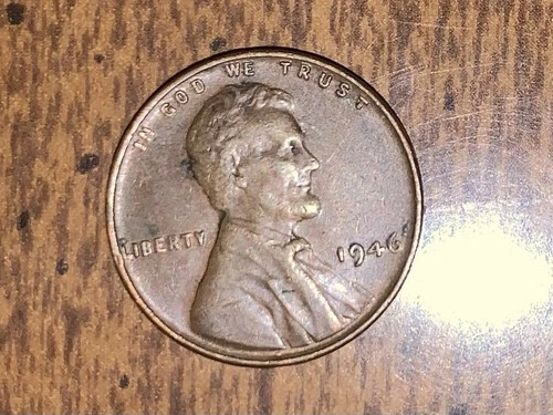 1946 Wheat Penny No Mint Mark Good Detail