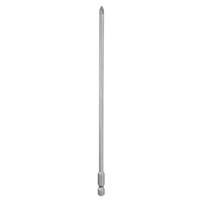 Magnetic Phillips Screwdriver Bit PH1 1/4'' Hex Shank 200mm Long 4.5mm Rod