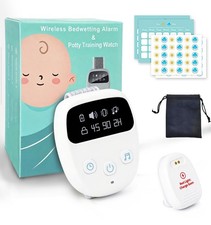 White Bedwetting Alarm Children Adult Night Potty Training Pee Device Sensor