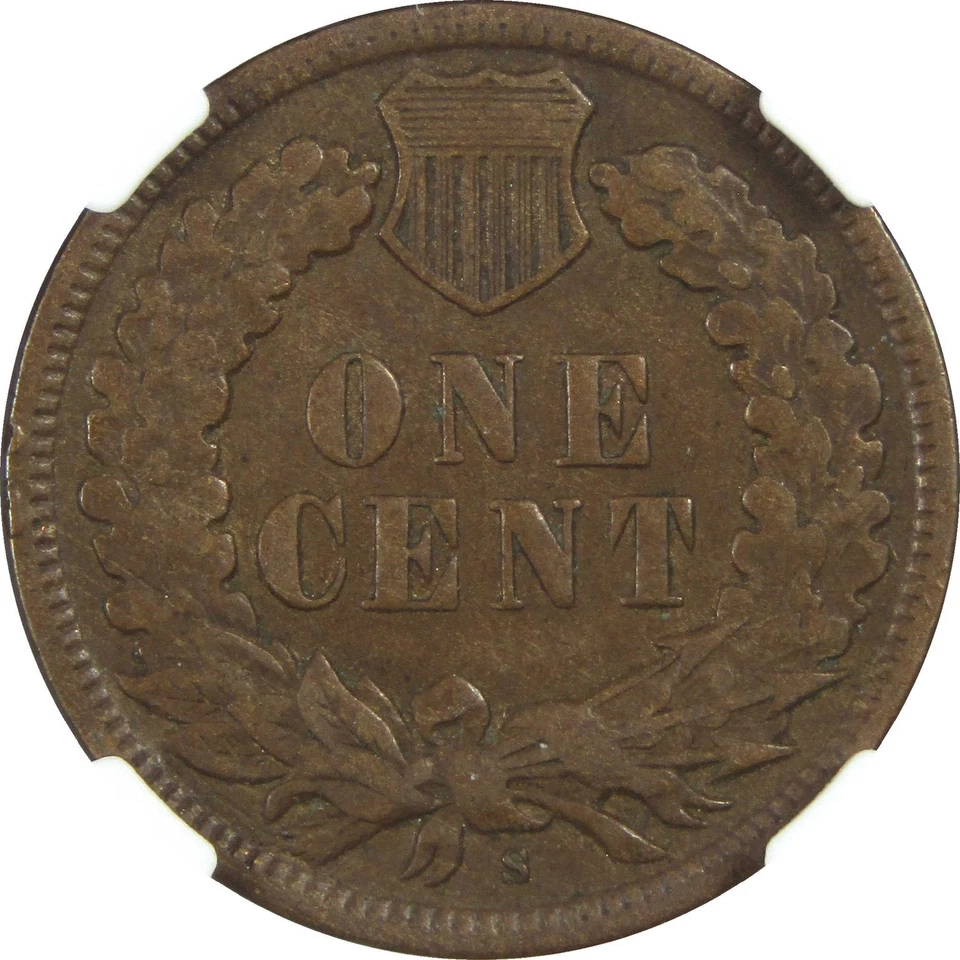 1908 S Indian Head Cent VF 25 BN NGC Penny 1c Coin SKU:I13217 - Image 4 of 4