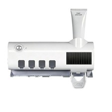 Automatic Toothpaste Dispenser And UV Light Sterilizer Toothbrush Holder Cleaner
