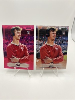 Mick Abel Rookie Pink Stadium Club Plus Base Card Philadelphia Phillies