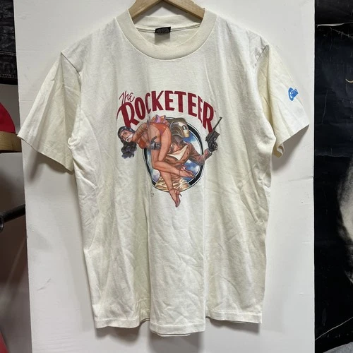 Vintage 1980s The Rocketeer Graphitti Tee T Shirt Dave Steve 1980s vintage concert t-shirt, vintage, single stitch, B+ condition