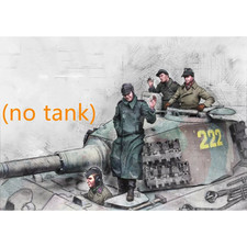 1/35 Resin figures WWII German Tank crew 4 Soldiers Unpainted unassembled F138