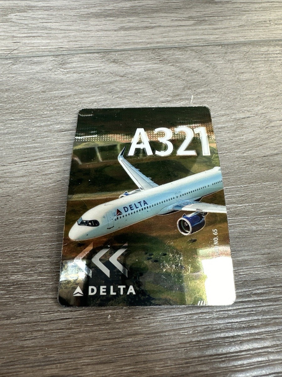 RARE NEW #65 A321 NEO DELTA AIR LINES PILOT TRADING CARD | eBay