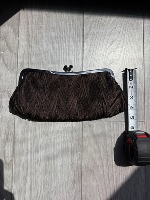 Nite Bags Brown Satin Small Purse Bag