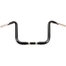 KST Kustoms Gloss Black 1 1/4" SS Straight Jacket 12" Rise Handlebar - 2311057HG