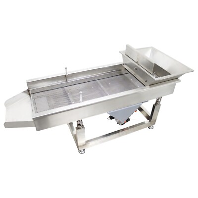 110V 4mm Round Hole Sifter Shaker Stainless Steel Linear Vibrating Screen