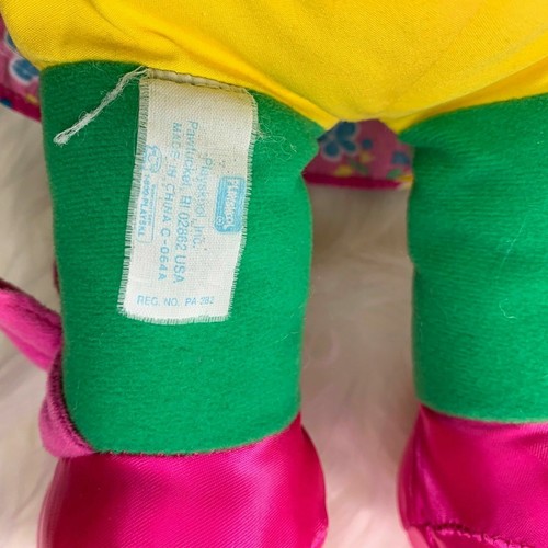 Playskool Baby Bop Barney Dress Me Plush Stuffed Toy Talk Dress 1992 71248 - Picture 5 of 5