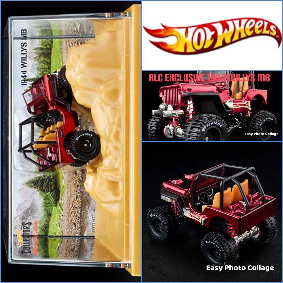 【レア・25000台限定】ホットウィール RLC Willys MB Jeep ✓ 2021 Hot Wheels RLC 1944 Willys MB Rock Crawler Jeep