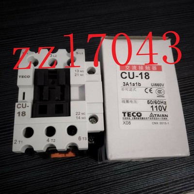 New In Box TECO CU-18 Contactor AC110V