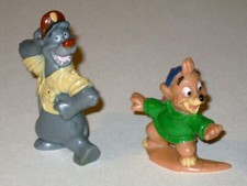 Vintage 1991 Kelloggs DISNEY TaleSpin Figures BALOO BEAR  KIT CLOUDKICKER 