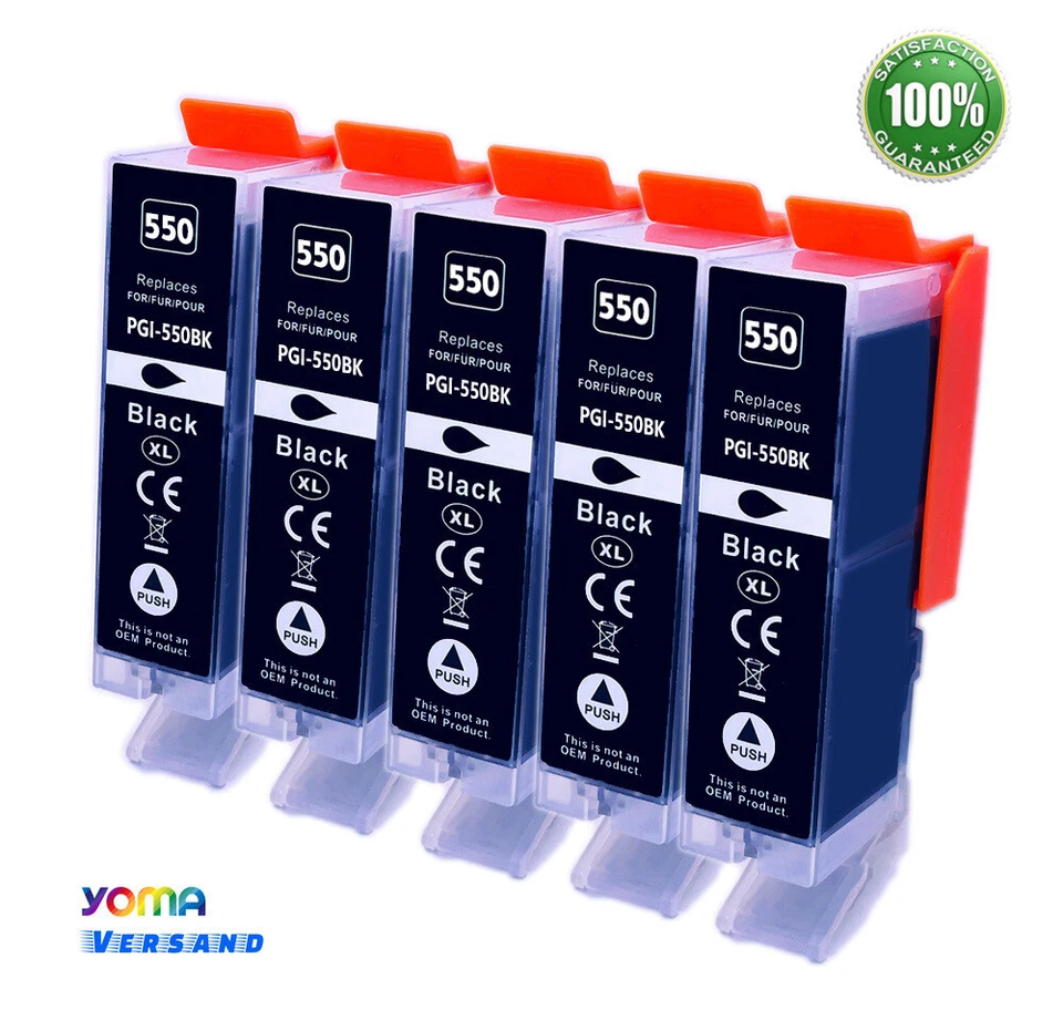 PATRONEN für Canon PGI-550XL CLI-551XL MG5450 MG5550 MX725 MX925 IP7250 IX6850 - Bild 4 von 4