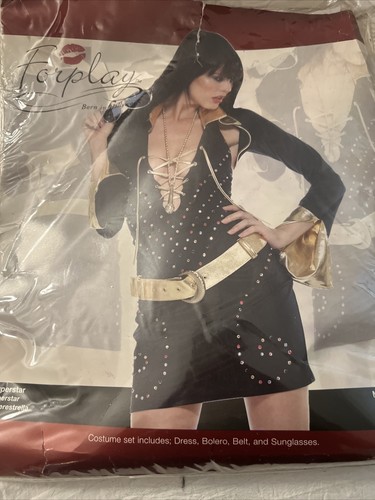 FORPLAY Born in Hollywood Sexy Superstar,  Dress, Pokers Belt Sunglasses M/LG