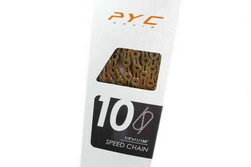 PYC SP1001 10 Speed Chain 116L (Ti Gold) X10SL Compatible - Picture 2 of 5