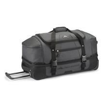 High Sierra Fairlead 28 Inch Drop Bottom Wheeled Duffel Bag with Handle Used 