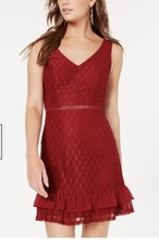 City Studio size 1 red lace dress