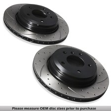 DISCHI FRENO SCANALATI POSTERIORI 320MM PER BMW E60 E61 E63 530D 525 D 520I 03+