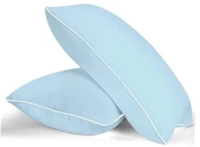  Bed Pillows for Sleeping- Standard Size, Set of 2, Standard (Pack of 2) Blue